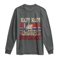 Ro Ro Norwegian Viking Ship Norway Flag Long Sleeve Shirt