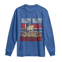 Ro Ro Norwegian Viking Ship Norway Flag Long Sleeve Shirt