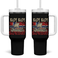 Ro Ro Norwegian Viking Ship Norway Flag Tumbler With Handle