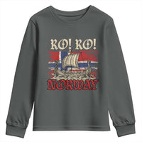 Ro Ro Norwegian Viking Ship Norway Flag Youth Sweatshirt
