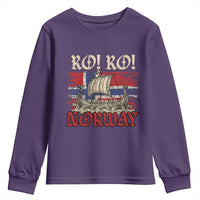 Ro Ro Norwegian Viking Ship Norway Flag Youth Sweatshirt