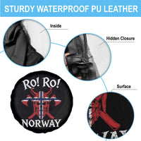 Ro Ro Norwegian Viking Blood Skull Norway Flag Pride Spare Tire Cover