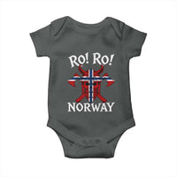 Ro Ro Norwegian Viking Blood Skull Norway Flag Pride Baby Onesie