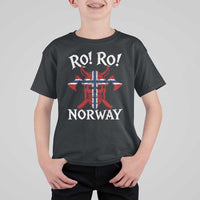 Ro Ro Norwegian Viking Blood Skull Norway Flag Pride T Shirt For Kid