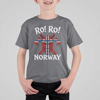 Ro Ro Norwegian Viking Blood Skull Norway Flag Pride T Shirt For Kid