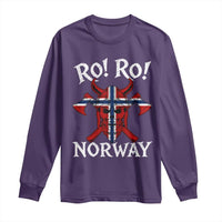 Ro Ro Norwegian Viking Blood Skull Norway Flag Pride Long Sleeve Shirt