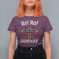 Ro Ro Norwegian Viking Blood Skull Norway Flag Pride T Shirt For Women