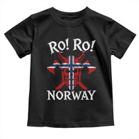 Ro Ro Norwegian Viking Blood Skull Norway Flag Pride Toddler T Shirt