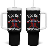 Ro Ro Norwegian Viking Blood Skull Norway Flag Pride Tumbler With Handle