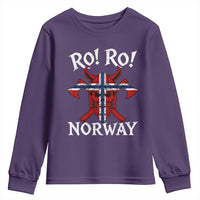 Ro Ro Norwegian Viking Blood Skull Norway Flag Pride Youth Sweatshirt