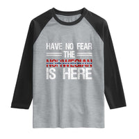Have No Fear The Norwegian is Here Raglan Shirt Funny Norway Herriatge Gift