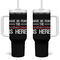 Have No Fear The Norwegian is Here Tumbler With Handle Funny Norway Herriatge Gift