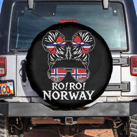 Ro Ro Norwegian Viking Ship Messy Bun Girl Spare Tire Cover