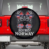 Ro Ro Norwegian Viking Ship Messy Bun Girl Spare Tire Cover