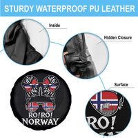 Ro Ro Norwegian Viking Ship Messy Bun Girl Spare Tire Cover