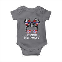 Ro Ro Norwegian Viking Ship Messy Bun Girl Baby Onesie