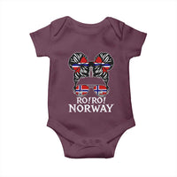 Ro Ro Norwegian Viking Ship Messy Bun Girl Baby Onesie