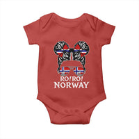 Ro Ro Norwegian Viking Ship Messy Bun Girl Baby Onesie