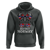 Ro Ro Norwegian Viking Ship Messy Bun Girl Hoodie