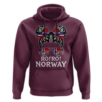 Ro Ro Norwegian Viking Ship Messy Bun Girl Hoodie