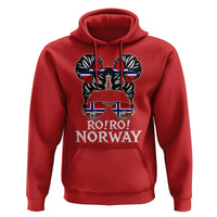 Ro Ro Norwegian Viking Ship Messy Bun Girl Hoodie