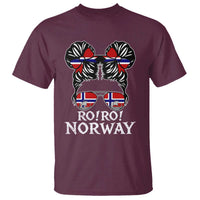 Ro Ro Norwegian Viking Ship Messy Bun Girl T Shirt