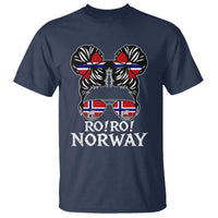 Ro Ro Norwegian Viking Ship Messy Bun Girl T Shirt