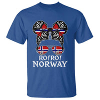 Ro Ro Norwegian Viking Ship Messy Bun Girl T Shirt