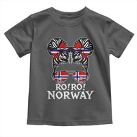 Ro Ro Norwegian Viking Ship Messy Bun Girl Toddler T Shirt