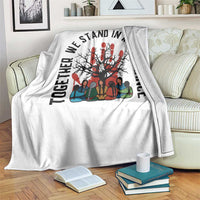 Native American Orange Unity Day Throw Blanket Together We Stand In Remembrance - Wonder Print Shop