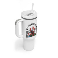 Native American Orange Unity Day Tumbler With Handle Together We Stand In Remembrance