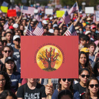 MMIW Red Hand Indigenous Native American Protest Sign Together We Stand In Remembrance - Wonder Print Shop