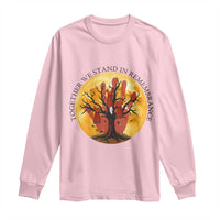 MMIW Red Hand Indigenous Native American Long Sleeve Shirt Together We Stand In Remembrance - Wonder Print Shop