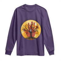 MMIW Red Hand Indigenous Native American Long Sleeve Shirt Together We Stand In Remembrance - Wonder Print Shop
