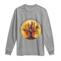 MMIW Red Hand Indigenous Native American Long Sleeve Shirt Together We Stand In Remembrance - Wonder Print Shop