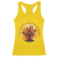MMIW Red Hand Indigenous Native American Racerback Tank Top Together We Stand In Remembrance - Wonder Print Shop