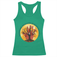 MMIW Red Hand Indigenous Native American Racerback Tank Top Together We Stand In Remembrance - Wonder Print Shop