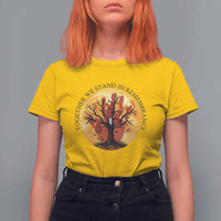 MMIW Red Hand Indigenous Native American T Shirt For Women Together We Stand In Remembrance - Wonder Print Shop
