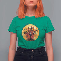 MMIW Red Hand Indigenous Native American T Shirt For Women Together We Stand In Remembrance - Wonder Print Shop