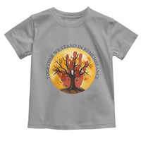 MMIW Red Hand Indigenous Native American Toddler T Shirt Together We Stand In Remembrance - Wonder Print Shop