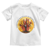 MMIW Red Hand Indigenous Native American Toddler T Shirt Together We Stand In Remembrance - Wonder Print Shop