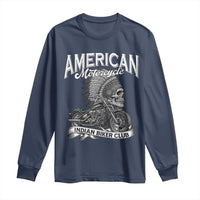 American Mortocycle Indian Native Bikes Club Long Sleeve Shirt - Wonder Print Shop