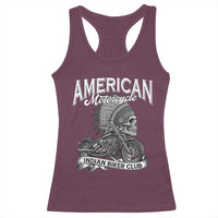 American Mortocycle Indian Native Bikes Club Racerback Tank Top - Wonder Print Shop