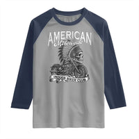 American Mortocycle Indian Native Bikes Club Raglan Shirt - Wonder Print Shop
