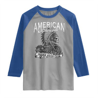 American Mortocycle Indian Native Bikes Club Raglan Shirt - Wonder Print Shop