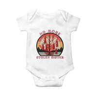 No More Stolen Sister Baby Onesie Red Hand MMIW Awareness America Native - Wonder Print Shop