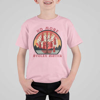 No More Stolen Sister T Shirt For Kid Red Hand MMIW Awareness America Native - Wonder Print Shop