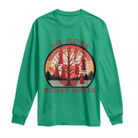 No More Stolen Sister Long Sleeve Shirt Red Hand MMIW Awareness America Native - Wonder Print Shop