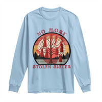 No More Stolen Sister Long Sleeve Shirt Red Hand MMIW Awareness America Native - Wonder Print Shop