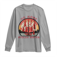 No More Stolen Sister Long Sleeve Shirt Red Hand MMIW Awareness America Native - Wonder Print Shop